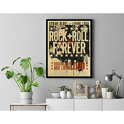 EPIKASA Impression sur Toile Rock and Roll, Multicouleur, Polyester, 40x2,5x60 cm