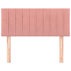 Avis Maison Chic Tête de lit moderne pour chambre - Décoration de lit Rose 80x5x78/88 cm Velours -MN73256