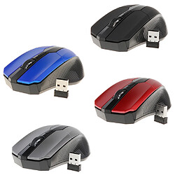 Souris sans fil pour ordinateur portable avec récepteur nano USB Souris mobile à défilement rapide Noir