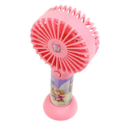 Forever Mini Ventilateur Enfant Design Pat Patrouille Stella avec Support Rose