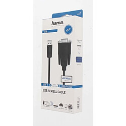 HAMA Câble USB série, D-Sub 9 pôles (RS232), 1,50 m