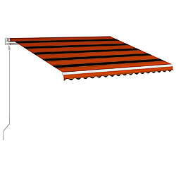 Avis Maison Chic Store banne | Auvent rétractable de porte | Marquise Brise-soleil automatique 400x300 cm Orange et marron -GKD45468