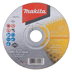 Makita E-17120-12 Disques à tronçonner INOX 125 x 1,0 x 22,23 mm A60V-BF 12 pces en boîte