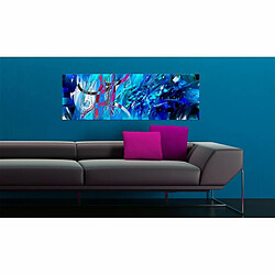 Paris Prix Tableau Imprimé Pluie Turquoise 40 x 120 cm