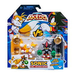 Duo de Figurines Tails vs Shadow - MOOSE TOYS - AKEDO - Pack de combat rapide, 2 figurines et contrôleurs inclus