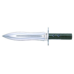 Couteau de chasse Joker "Sanglier" CL110, manche en aluminium laqué, lame MOVA de 25 cm, étui en cuir, outil pour la pêche, la chasse, le camping et le trekking