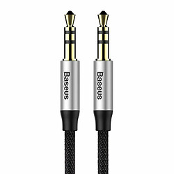 Audio Cable Mini Jack 3,5mm AUX Baseus Yiven 1m (black & silver)