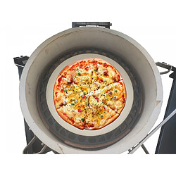 Acheter BBQNOVATION Pierre à pizza XL en cordiérite Ø 38 cm et épaisseur 2 cm