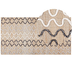 Beliani Tapis en jute beige 80 x 150 cm SOGUT