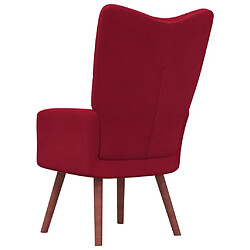 Acheter Maison Chic Chaise de relaxation | Fauteuil relax Rouge bordeaux Velours -GKD65480