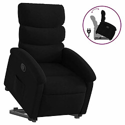 Maison Chic Fauteuil Relax pour salon, Fauteuil inclinable noir tissu -GKD85651