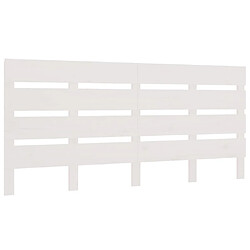 vidaXL Tête de lit Blanc 140x3x80 cm Bois massif de pin