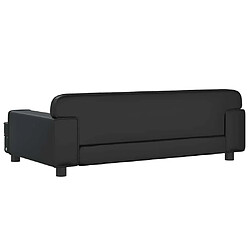 Acheter vidaXL Canapé pour enfants noir 90x53x30 cm similicuir