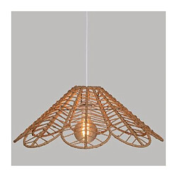 SUSPENSION LUMINAIRE LUSTRE SUSPENSION TULIPE EN RAPHIA - Diamètre 59cm X Hauteur 27cm LAMPE LUMINAIRE PLAFONNIER+Natural Living