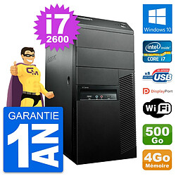 PC Tour Lenovo M91p Intel Core i7-2600 RAM 4Go Disque Dur 500Go Windows 10 Wifi - Occasion