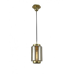 Luminaire Center Suspension design Jarras Doré Mat 1 ampoule 46cm