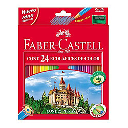 Faber castell 120124-Pack de 24Crayons de Couleurs