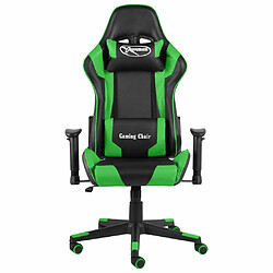 Maison Chic Chaise de jeu, Chaise gaming pivotante, Fauteuil gamer d'ordinateur,Chaise de Bureau Vert PVC -GKD78993