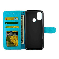 Acheter Wewoo Housse Coque Pour Galaxy M30s Crazy Horse Texture de protection à rabat horizontal en cuir avec support et fentes cartes et portefeuille et cadre photo bleu bébé