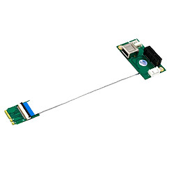 Avis NGFF (M.2) Key A / E To PCI-E X1 Adapter Riser Card avec Port USB 2.0