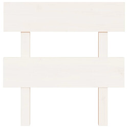 Avis Maison Chic Tête de lit scandinave,Meuble de chambre Blanc 93,5x3x81 cm Bois massif de pin -MN27626