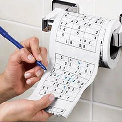 Avis Totalcadeau Papier WC grilles de Sudoku PQ toillette