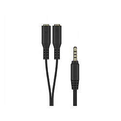 GUPBOO Casque Adaptateur Audio 4Pin 2xMiniJack Laptop Tel,JL1269 pas cher