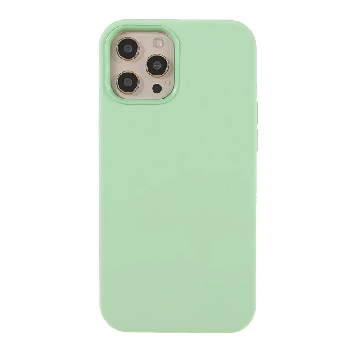 Coque en silicone, antichoc menthe verte pour votre Apple iPhone 12/12 Pro 6.1 pouces