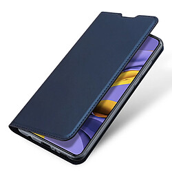 Acheter Dux Ducis Coque en TPU retourner avec porte-carte bleu pour votre Samsung Galaxy A51