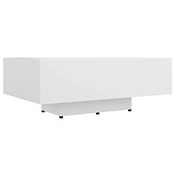 Maison Chic Table basse,Table Console Table d'appoint, Table pour salon Blanc 85x55x31 cm Aggloméré -MN83653