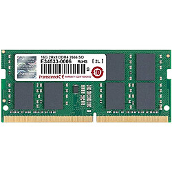 Transcend 16GB DDR4 2666 SO-DIMM 2Rx8 16GB DDR4 2666 SO-DIMM 2Rx8 1Gx8 CL19 1.2V