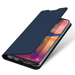 Acheter Dux Ducis Etui en PU avec support bleu foncé pour votre Samsung Galaxy A20e