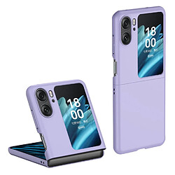 Htdmobiles Coque pour Oppo Find N2 Flip 5G - housse etui rigide 360 integrale (avant et arriere) - MAUVE