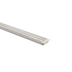 Avis Ledkia Profilé Aluminium Encastrable avec Capot Continu pour Ruban LED jusqu'à 12mm Capot transparent 2 m