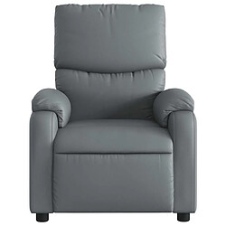 Avis vidaXL Fauteuil de massage inclinable Gris Similicuir