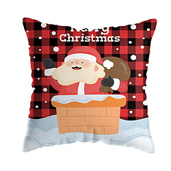 Avis P128 3PCS 45 * 45cm Christmas Snowman Motif étreignant Taie d'oreiller Maison de vacances Décoration Taie d'oreiller Sofa Coussin Coussin Coussin