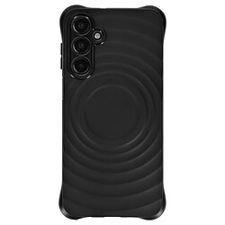 iMak Coque Silicone pour Samsung Galaxy A16 Antichoc Texture Vague en 3D Noir