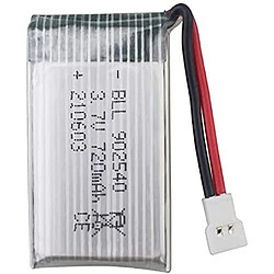 1 Pièce Batterie Lipo Rechargeable (3.7V, 720mAh Lipo) pour Drones Rc Quadricoptères Syma X5 X5C X5SC X5SW, Cheerson CX-30W, Skytech M68, Wltoys F949