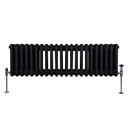 Monstershop Radiateur Traditionnel à Triple Colonne – 300 x 1012 mm – Noir