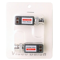 Avis Wewoo Gris 2 PCS 1 Canal Vidéo Balun Passive UTP BNC Cat5 Transceiver