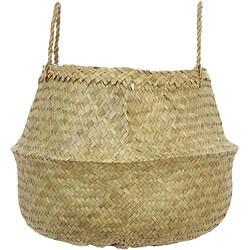 Atmosphera, Createur D'Interieur Panier en osier avec 2 anses - Diam. 43,5 cm - couleur naturelle