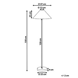 Avis Beliani Lampadaire beige KYOGA