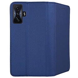 Avis Htdmobiles Housse pour Xiaomi Poco F4 GT 5G - etui coque pochette portefeuille + verre trempe - BLEU MAGNET