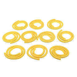 1000x Jaune Étiquettes Marqueurs De Câble Fil 2.5mm² Autocollants 0-9 Accessoires Pour Véhicules