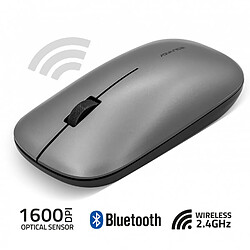 Advance Souris Ordinateur sans fil Ambidextre Droitier Gaucher SlimFit 1600 DPI Bluetooth et Wifi 2,4 Ghz