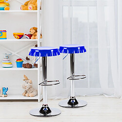 Superstool Tabouret haut bar et cuisine forme de capsule de bouteille design moderne Dallas | Bleu