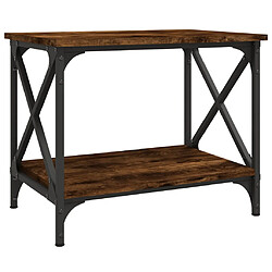 vidaXL Table d'appoint Chêne marron 55x38x45 cm Bois d'ingénierie