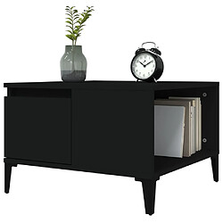 Acheter Maison Chic Table basse,Table Console Table d'appoint, Table pour salon noir 55x55x36,5 cm bois d'ingénierie -MN44414