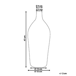 Avis Beliani Vase à fleurs LEGANES fait à la main Céramique 47 cm Taupe