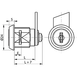 Batteuse type 14200-01 1/2 tour - RONIS - 16600